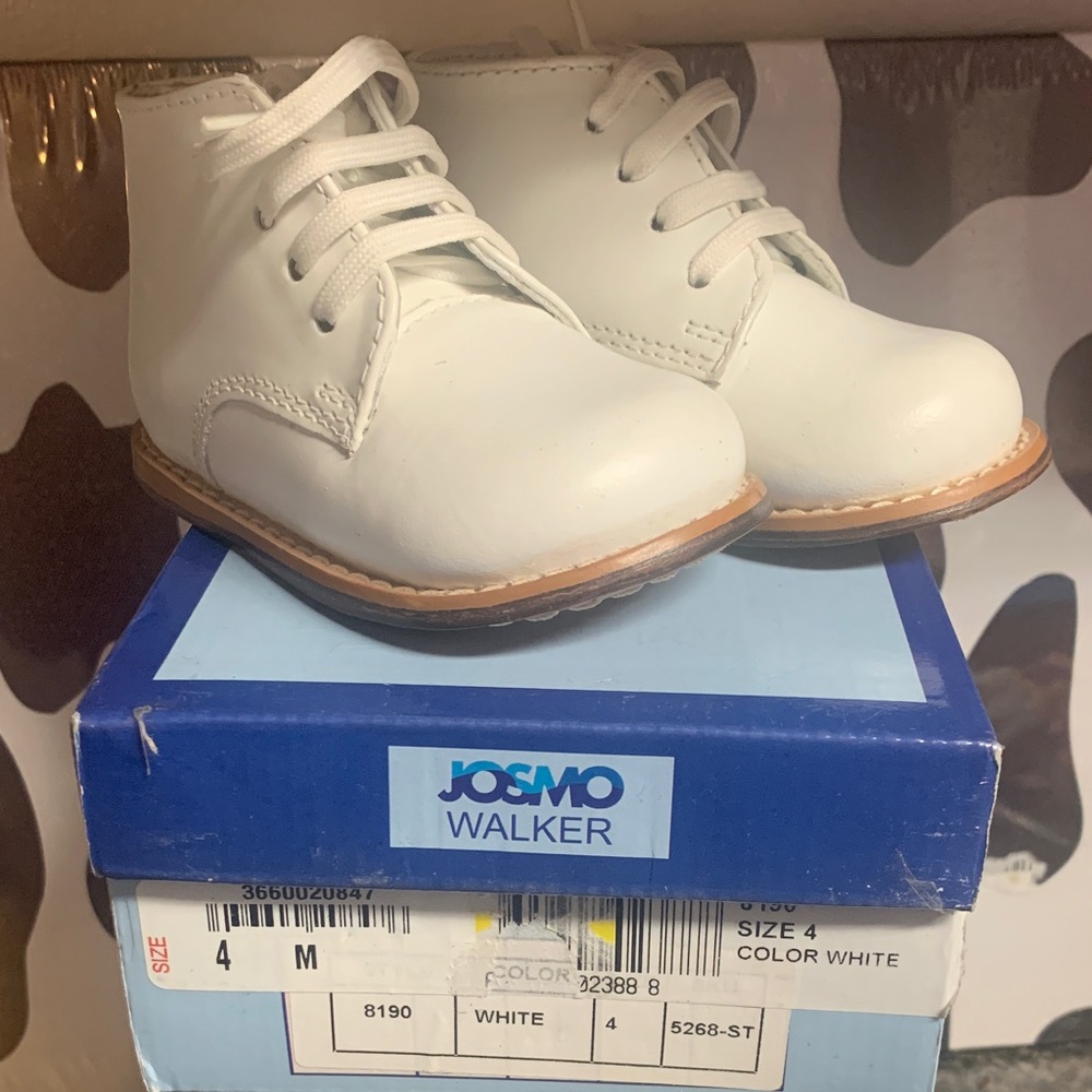 Josmo White Baby Walker Shoes
